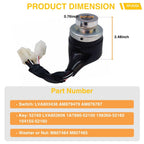 SPJIUQI Starter Ignition Key Switch for John Deere