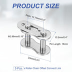 DTGN 5Pcs ANSI #40 Roller Chain Connect Link, 12.70mm Pitch
