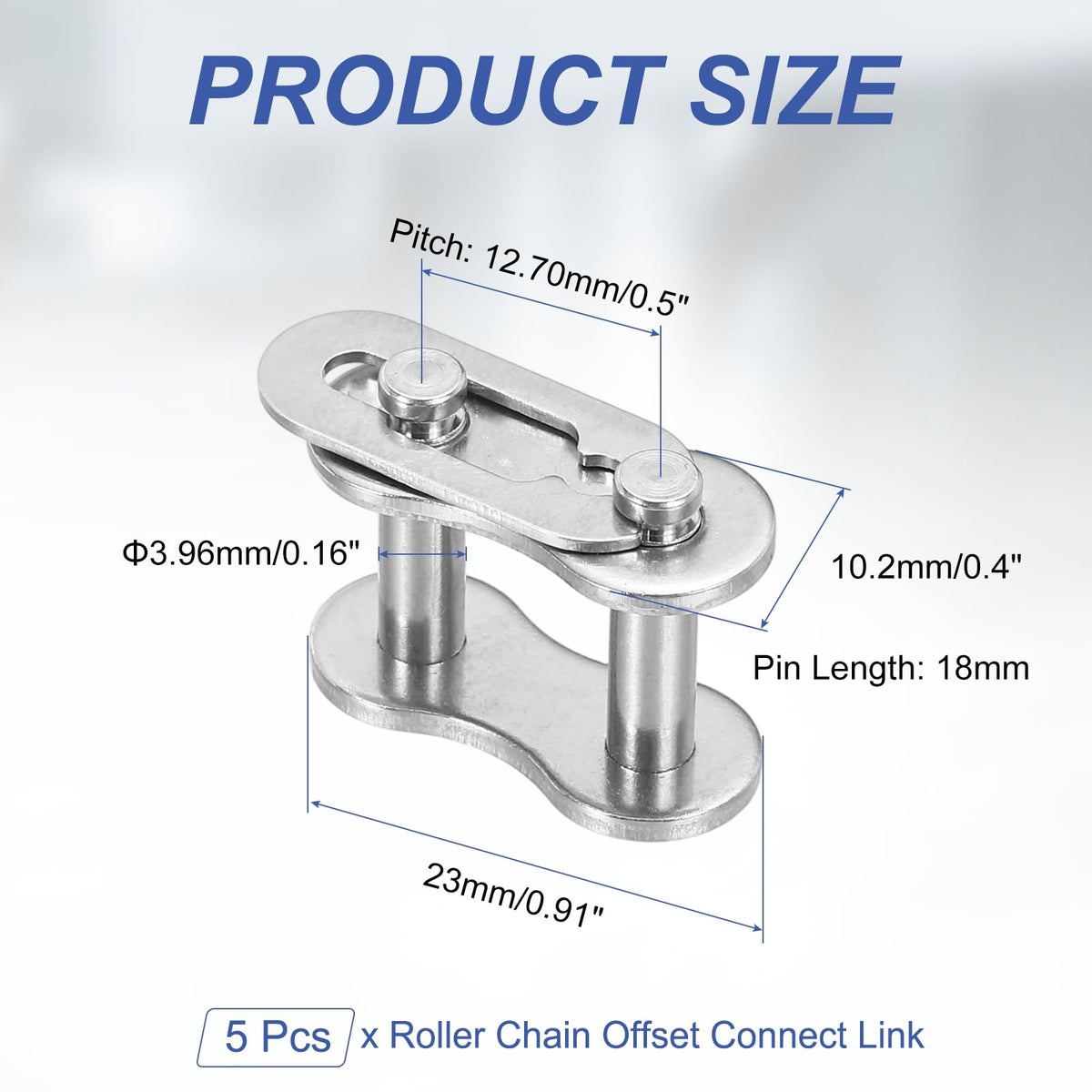 DTGN 5Pcs ANSI #40 Roller Chain Connect Link, 12.70mm Pitch
