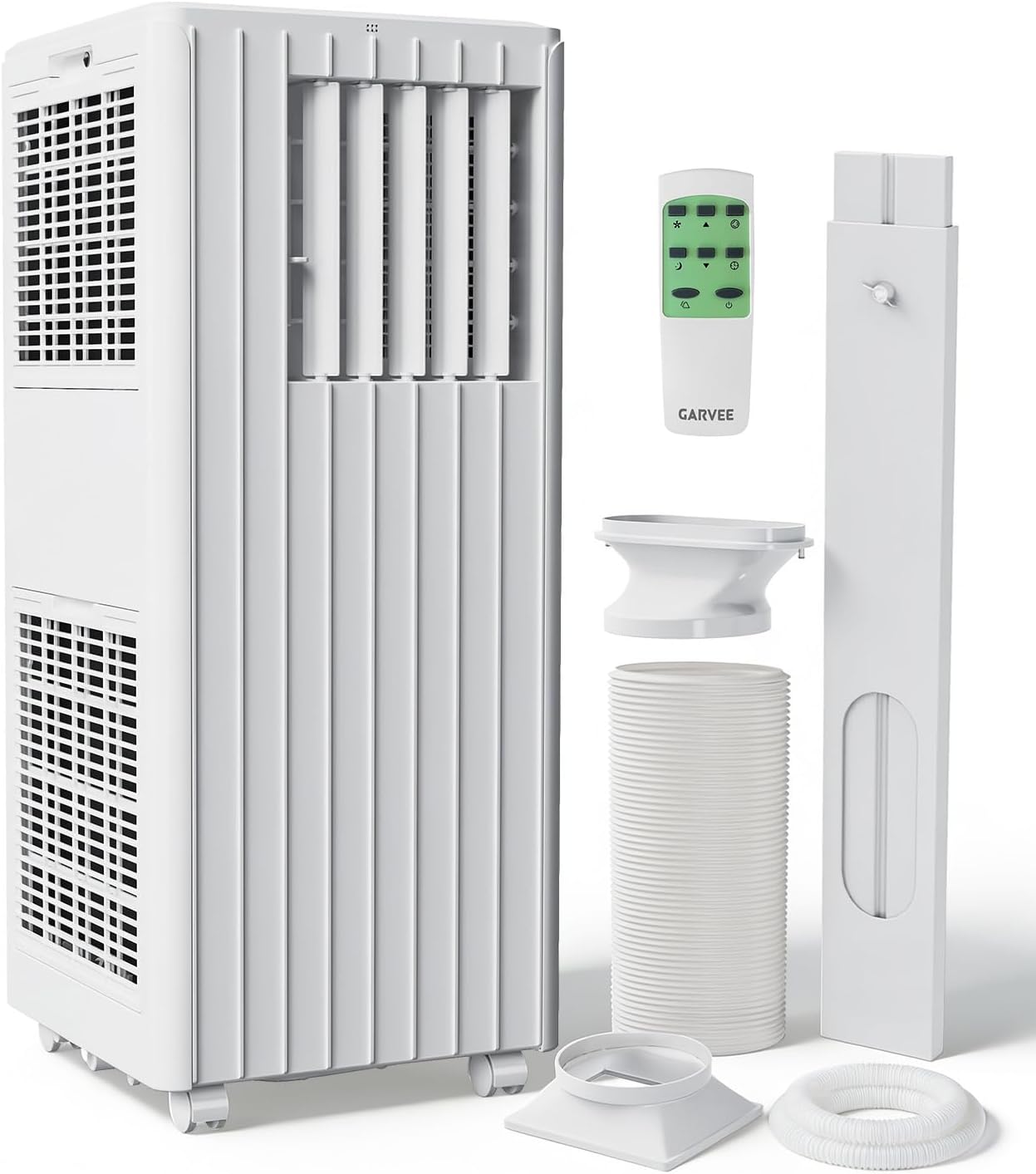 8000 BTU Portable Air Conditioner, 3-in-1 Cooling, Dehumidifying & Fan for Rooms Up to 350 Sq. Ft | Quiet Sleep Mode