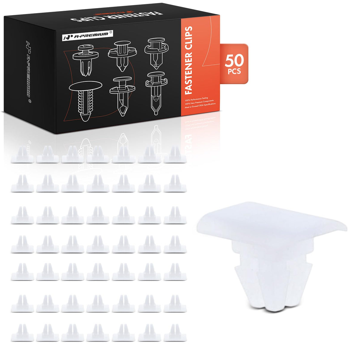 A-Premium 50PCS Truck Grille Nut Retainer Clips Compatible with GM Models