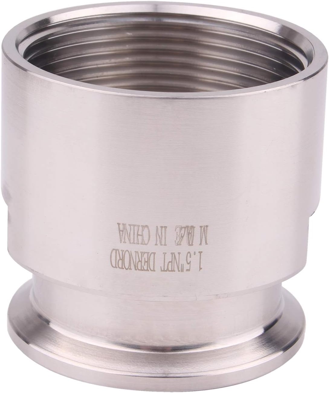 DERNORD 1.5'' Tri clamp Adapter to 1.5 inch FNPT Thread Ferrule Sanitary Pipe Fitting