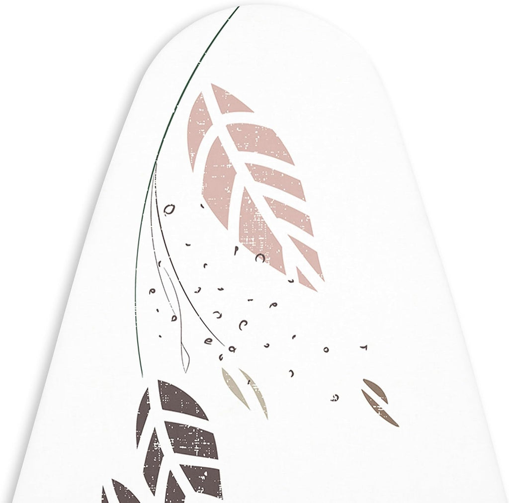 Ironing Board Cover and Pad, 4mm Felt 54"x15" | Autumn Leaf, Heat & Scorch Resistant | Elastic Bungee Cord & Toggle