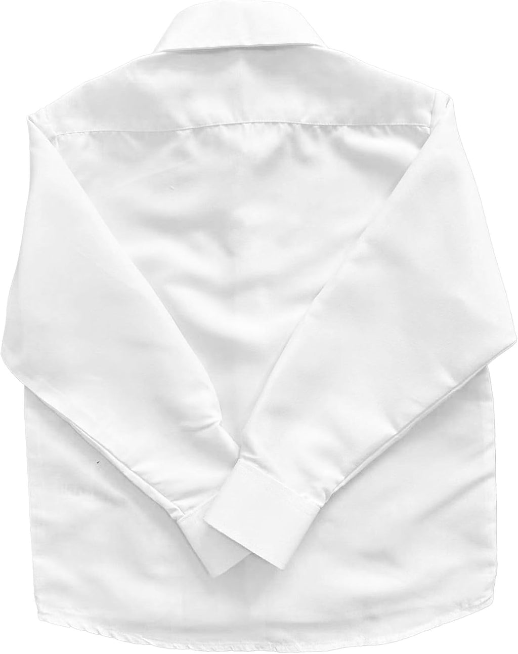 Boys' Long Sleeve Classic Shirt Button Down Shirt Single Chest Pocket White