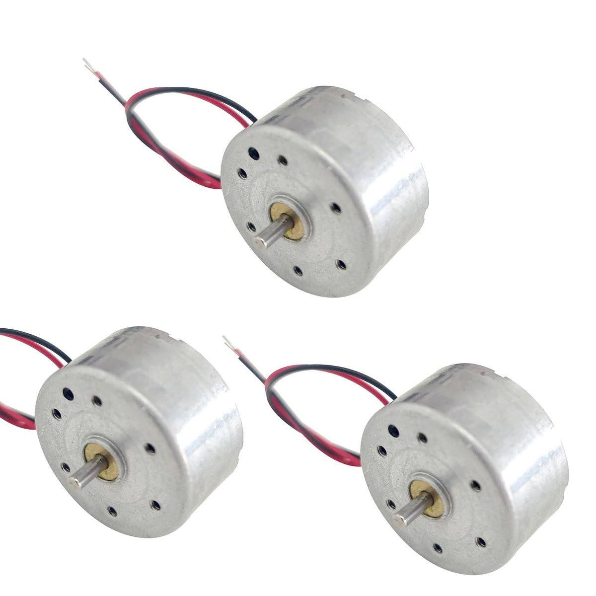 3Pcs 5V 6000RPM DC Motor Mini Electric Motor with Wire