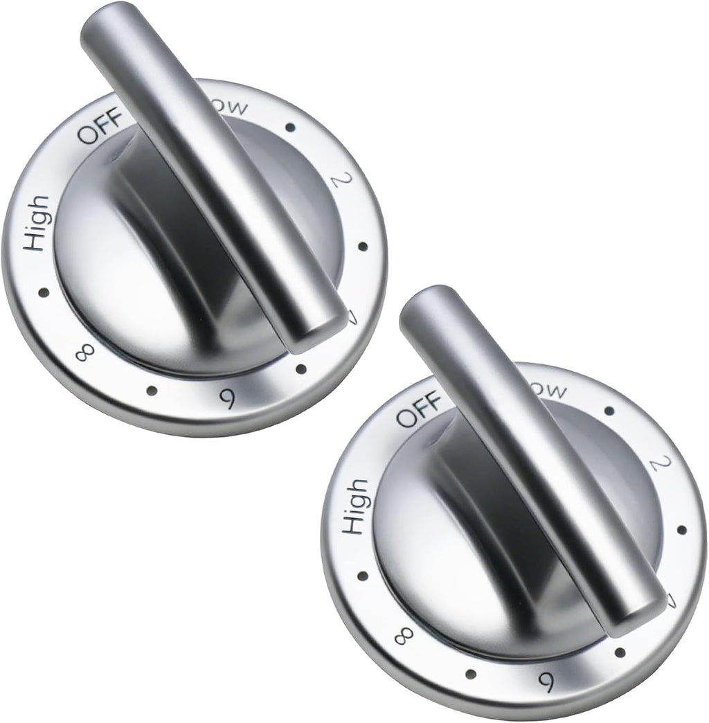 2pc WP74011493 Range Surface Burner Control Knob