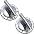 2pc WP74011493 Range Surface Burner Control Knob