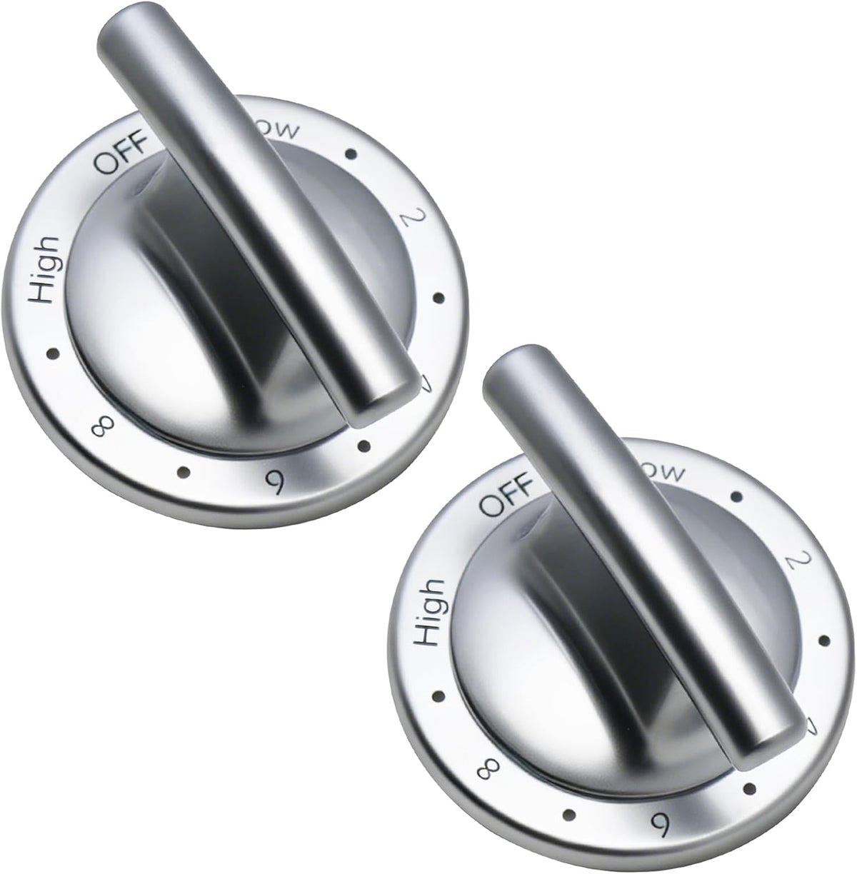 2pc WP74011493 Range Surface Burner Control Knob