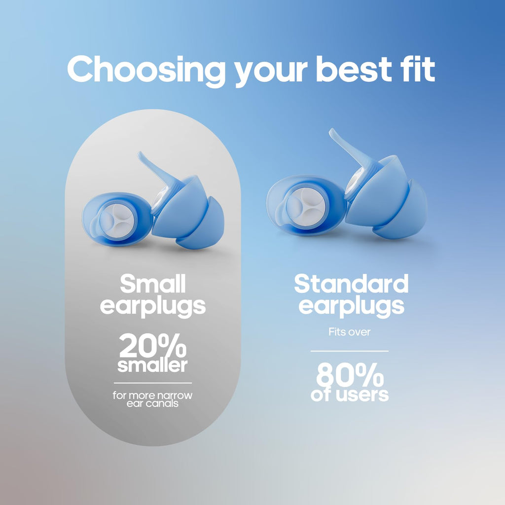 Ear Plugs for Sleeping - Soft Silicone, 3 Sets, Standard