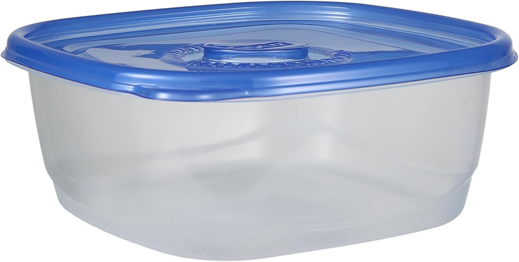 GladWare XL Square Food Storage Containers with Lock Tight Lids, BPA-Free Family Size Plastic Containers for