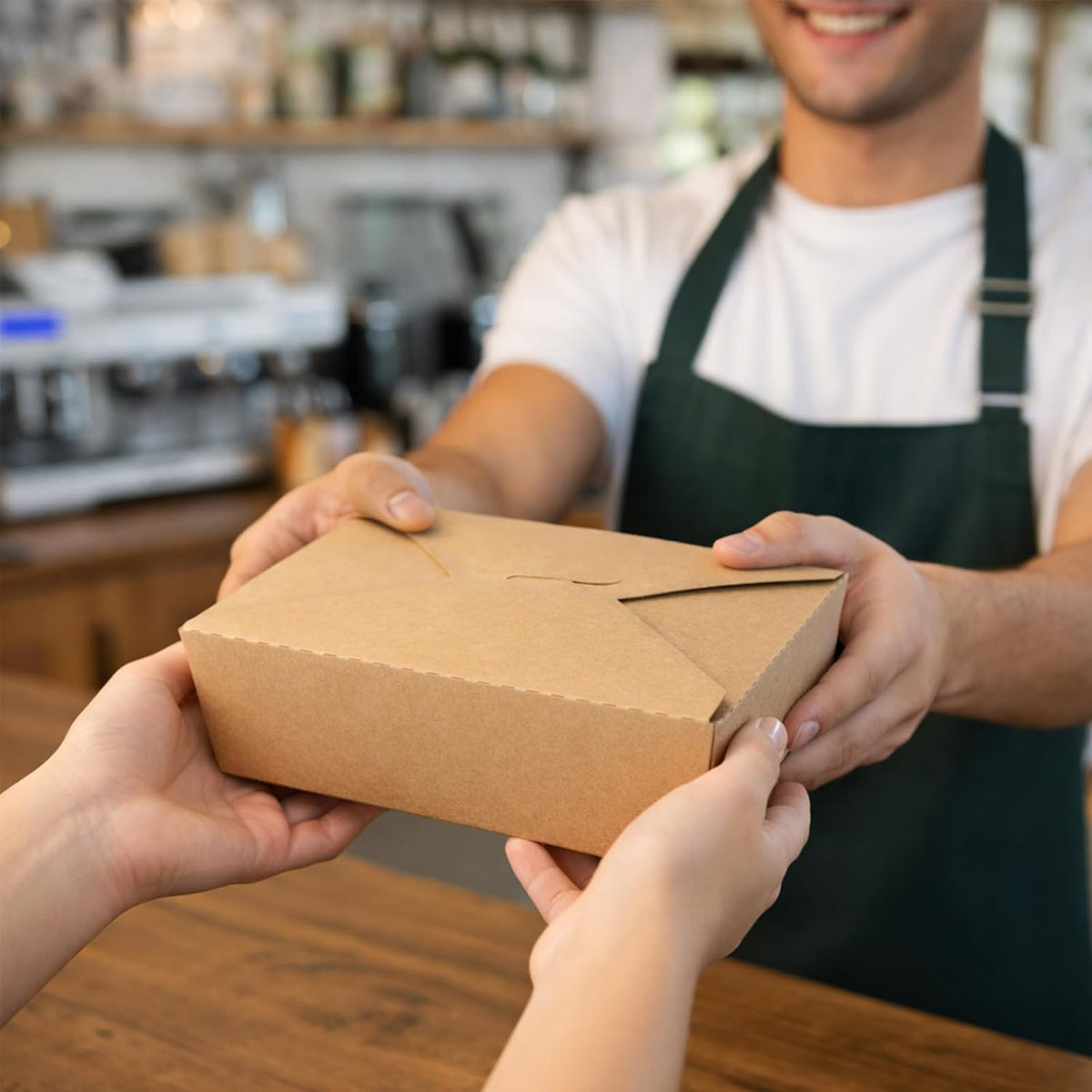 50 Pack Kraft Take Out Food Boxes, 36OZ Paper To Go Boxes