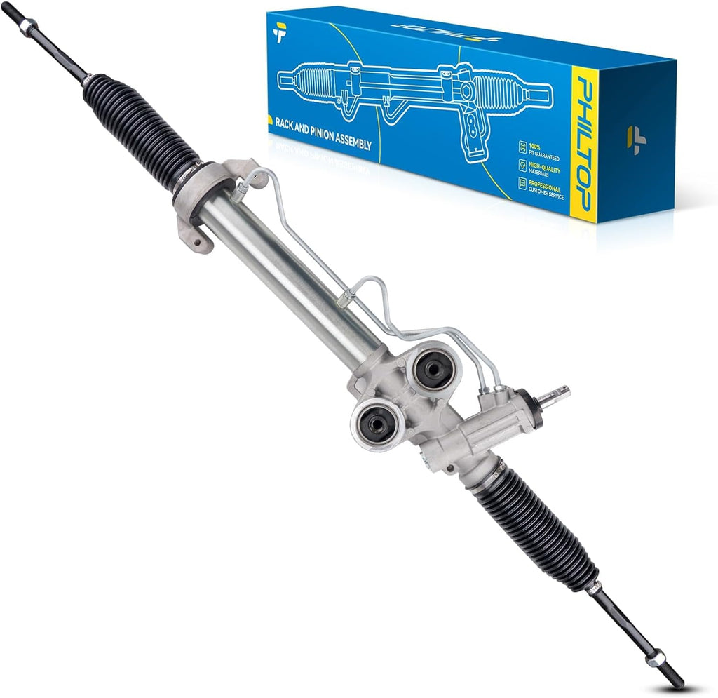 PHILTOP Power Steering Rack and Pinion Assembly Compatible with 2007-2011 Silverado/Sierra 1500 Crew/Extended Cab, 2012-2013 Sierra 1500(Exc. Hybrid) Replace 22-1036