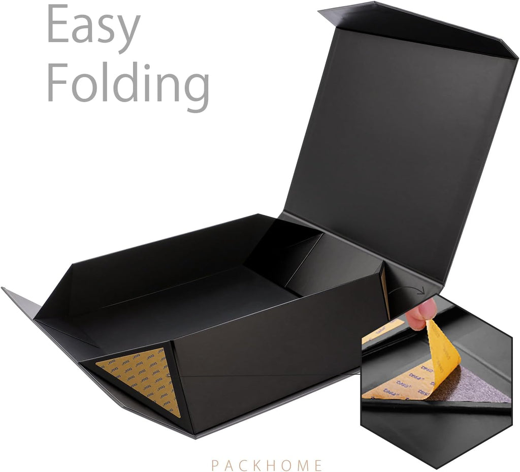 Extra Large Black Gift Box Magnetic Lid 17x14.5x5.5in