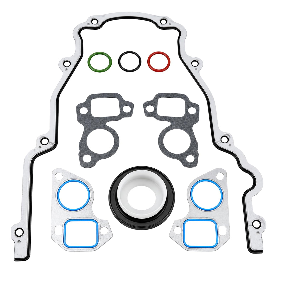 AUTO OCCASION Engine Timing Cover Gasket Set for Chevy