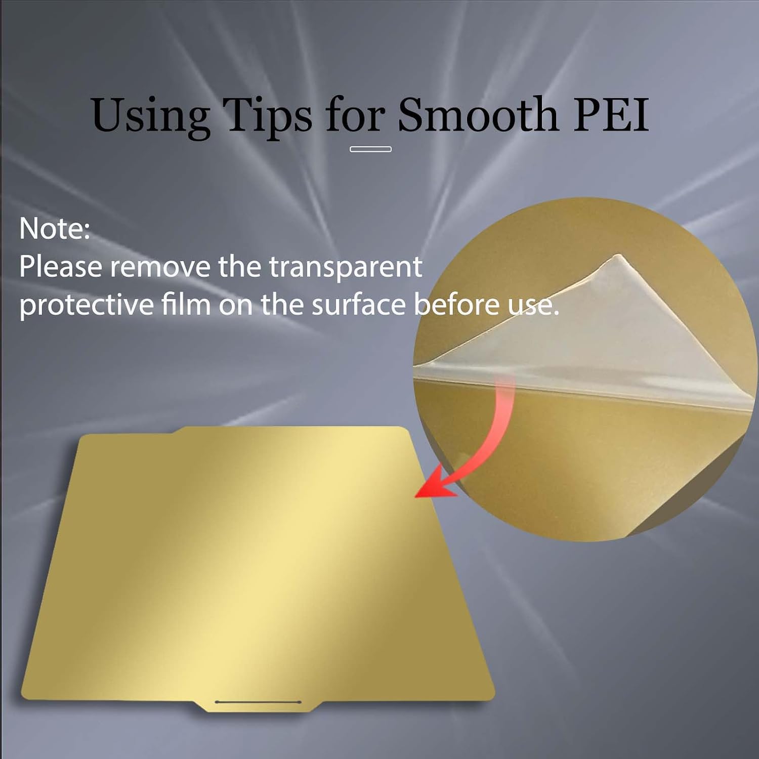 JUUPINE 257x257mm Double Sided Flexible PEI Sheet, Smooth PEI +Textured PEI Surface for Bambu Lab X2D/P2S/P1P/P1S