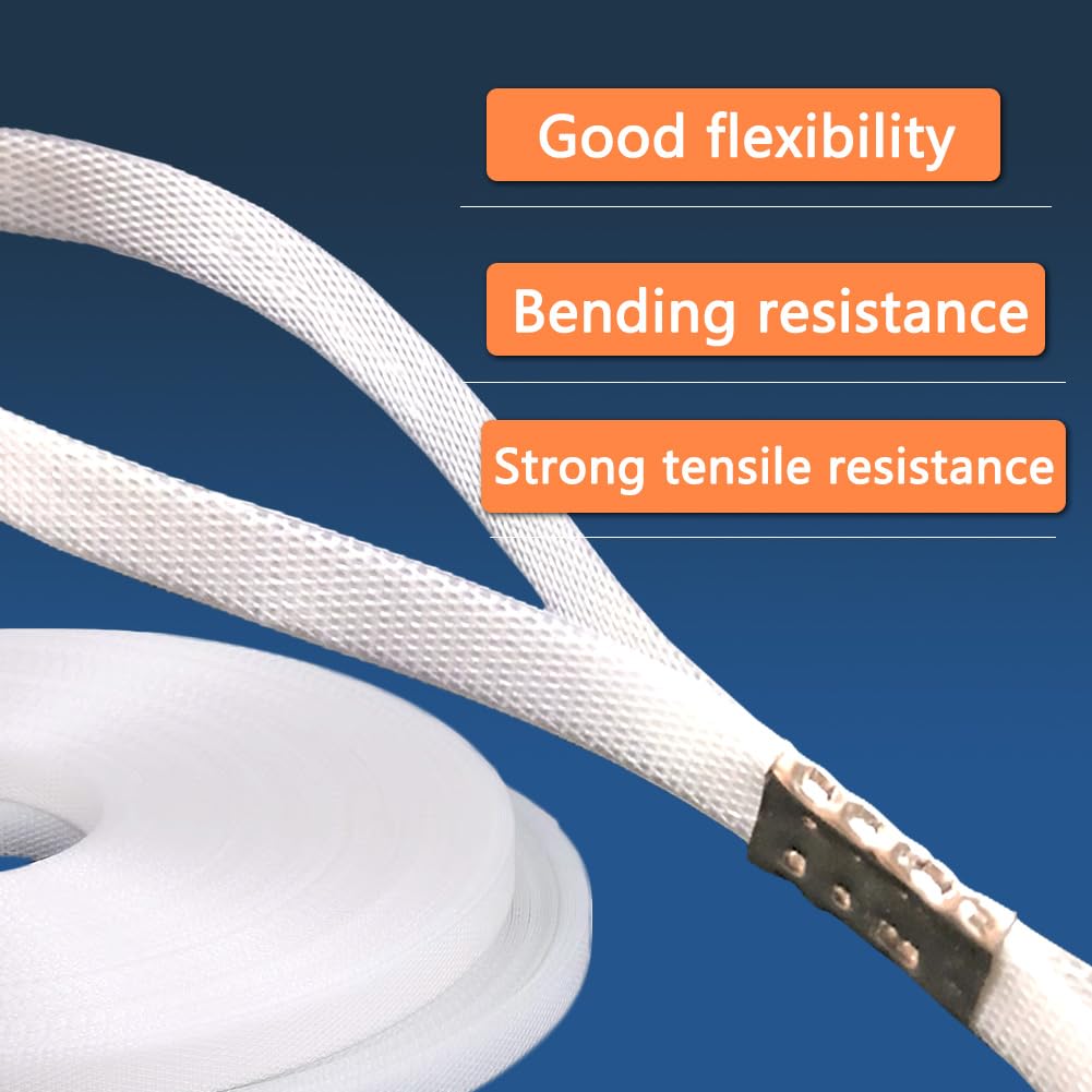 Hand Grade Polypropylene (PP) Strapping Coil 0.59" x 0.0315" 330lbs Break Strength White Poly Strap 100pcs strapping
