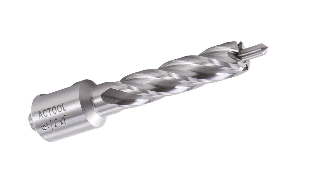 1/2" Diameter × 2" Depth of Cut HSS ANNULAR Cutter with 3/4'' Weldon Shank