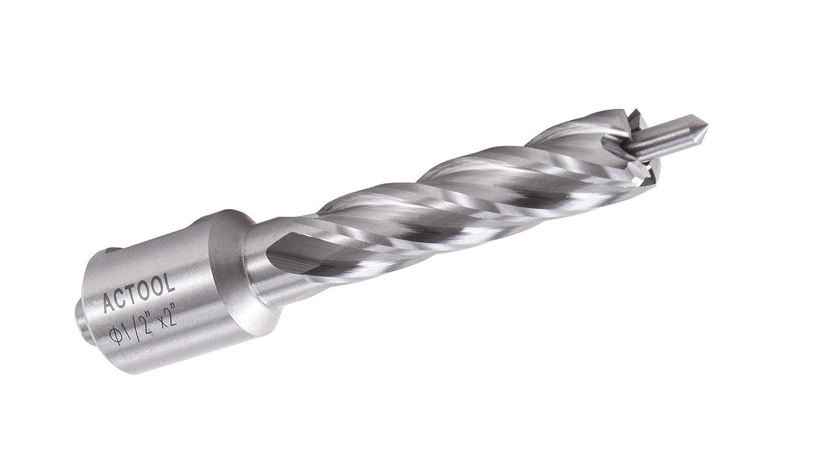 1/2" Diameter × 2" Depth of Cut HSS ANNULAR Cutter with 3/4'' Weldon Shank