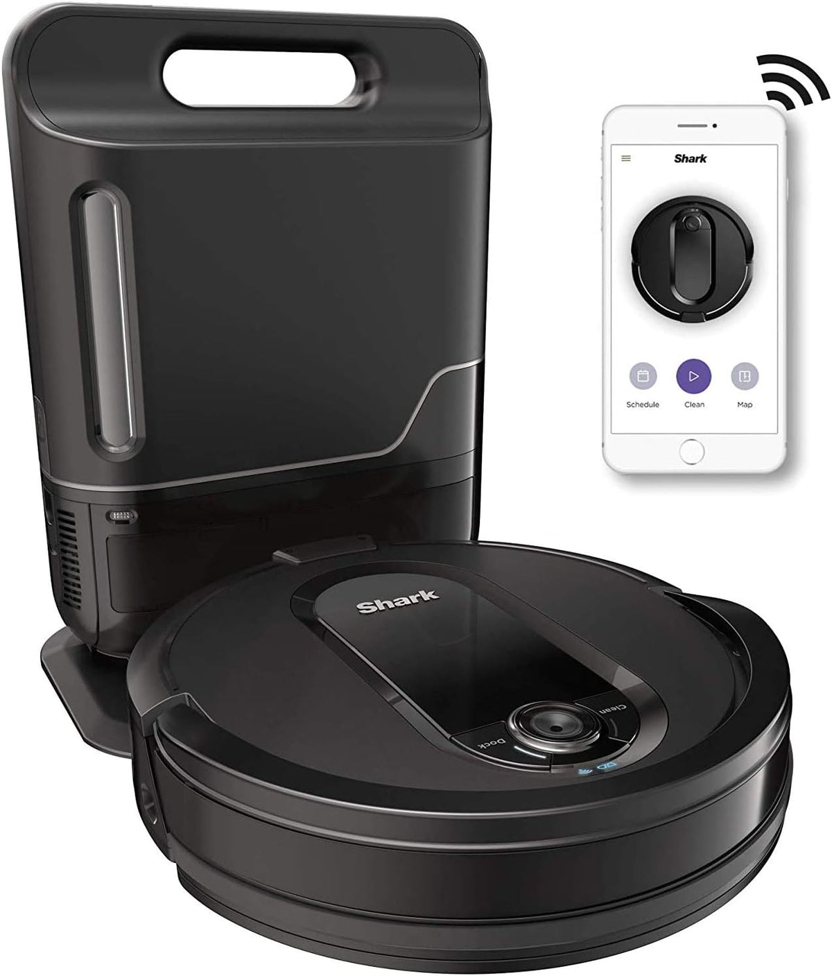 RV1001AE IQ Robot Self-Empty XL, Robot Vacuum with IQ Navigation, Home Mapping, Self-Cleaning Brushroll, Wi-Fi