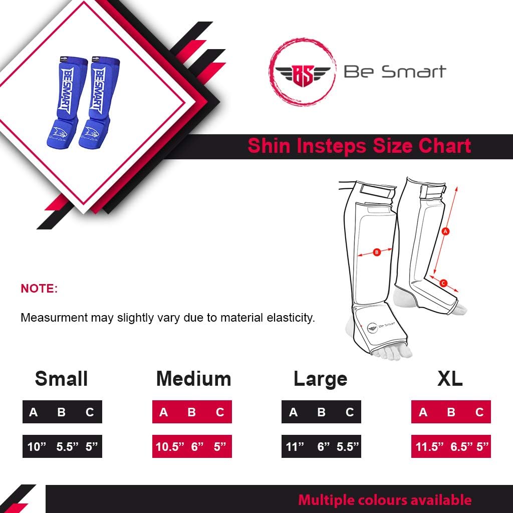 Kids, Adults, Youth, Men and Women Muay Thai MMA Kickboxing Shin Guards, Instep Guard Training, Sparring Protective