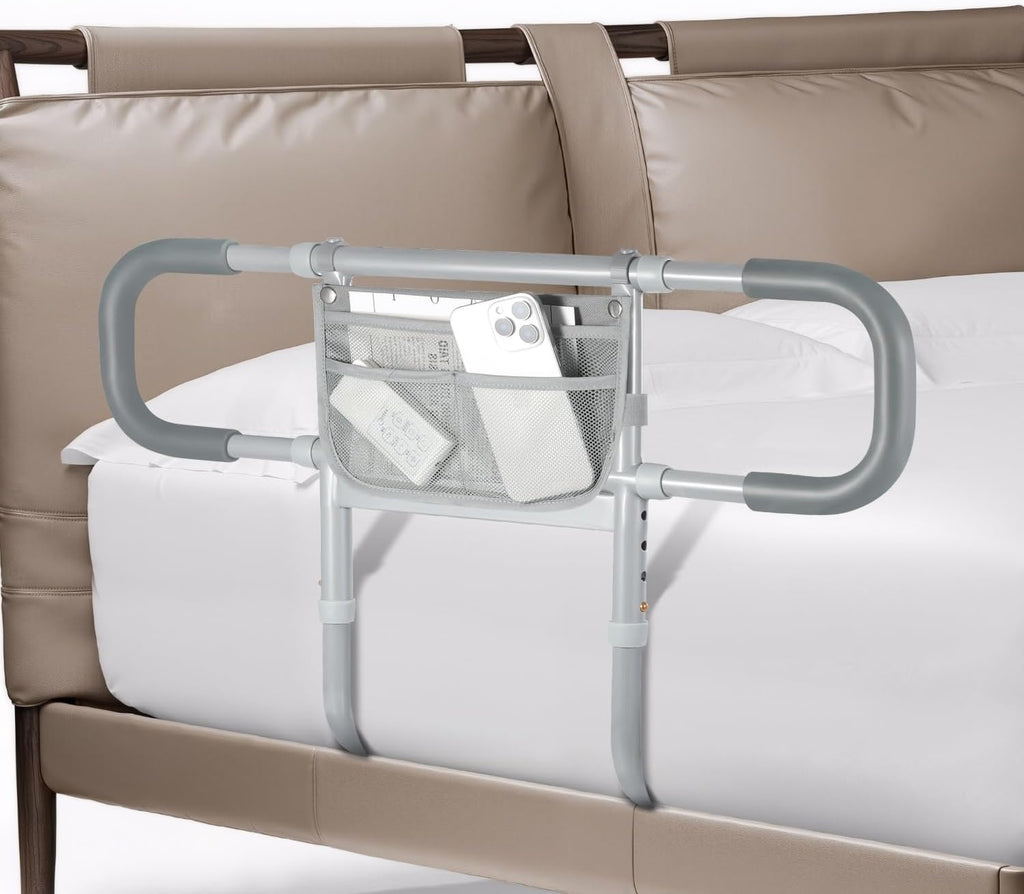 Bed Rails for Elderly Adults Safety, Extended Bed Assist Rail for Seniors - Adjustable Side Bed Guard Rails Handle