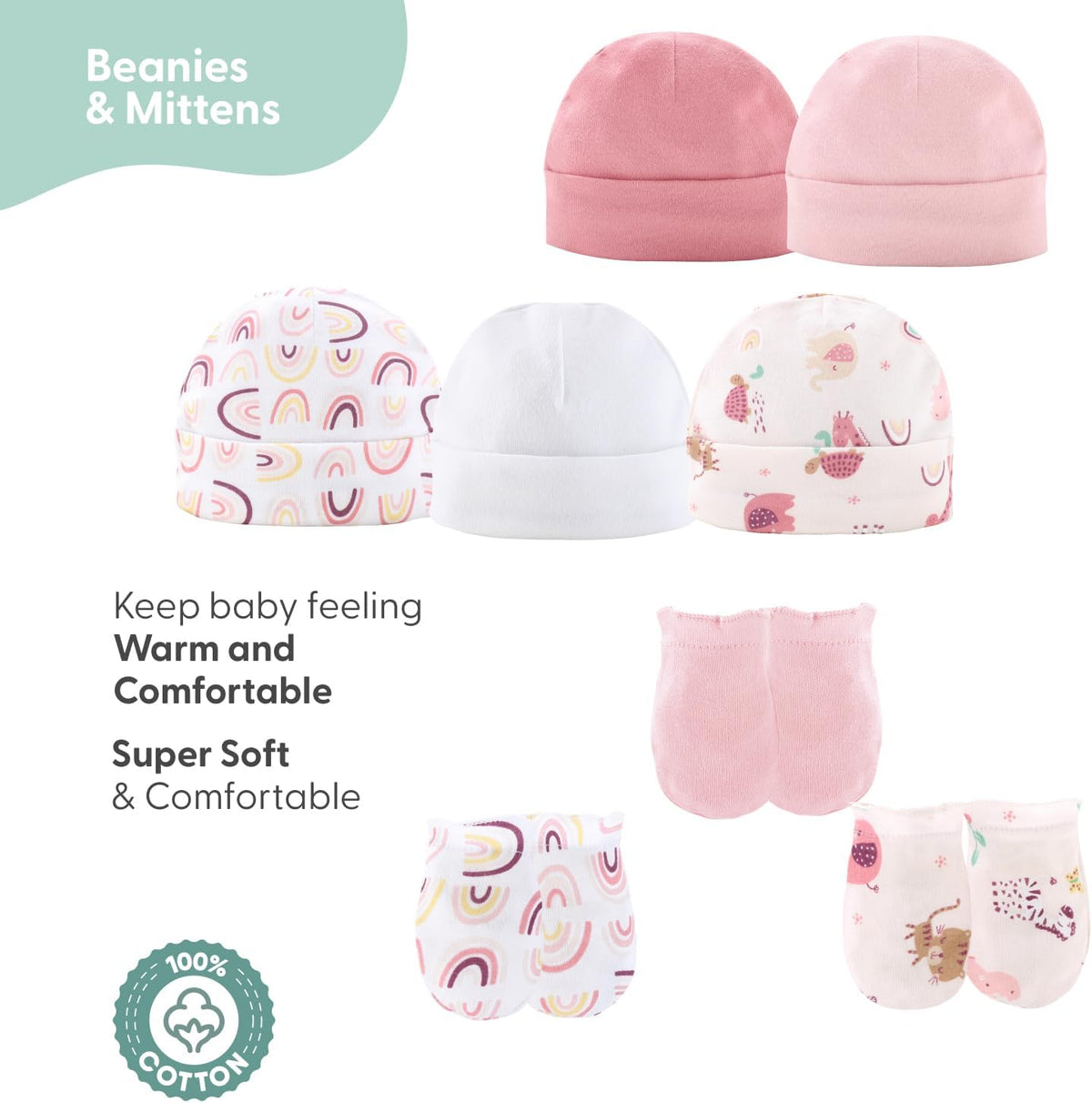 Baby Layette Gift Set for Girls - 23 Piece New Born Girl Gift Set, Baby Clothes & Newborn Essentials Must Haves