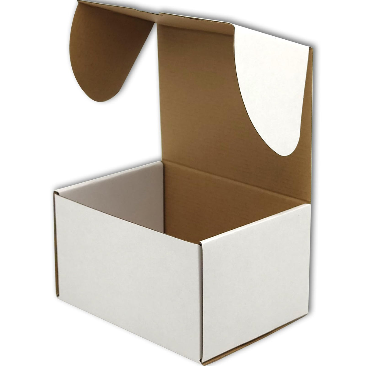7x5x4 Shipping Boxes Set of 50, White Mailer Corrugated Cardboard Box