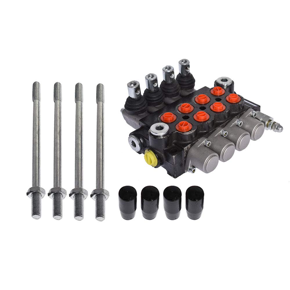 findmall 4 Spool Hydraulic Directional Control Valve 11GPM 3625PSI