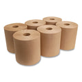 16GREEN Green Seal Recycled Paper Towel Roll, Hardwound, Universal Roll Towels, Natural, 8" x 800 ft (Case of 6)