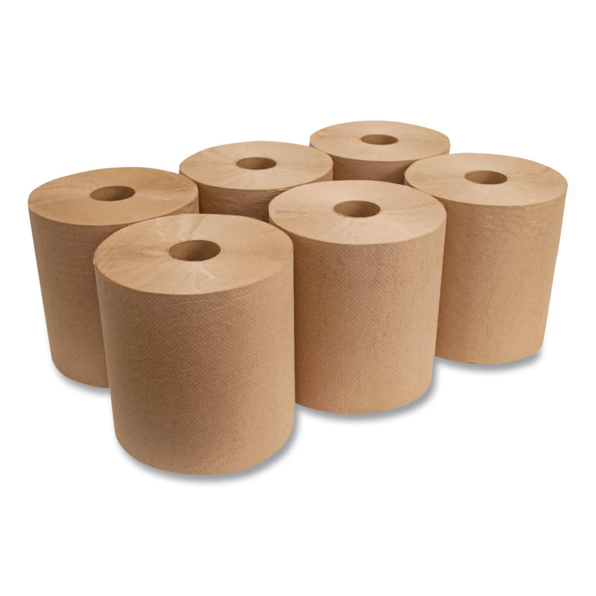 16GREEN Green Seal Recycled Paper Towel Roll, Hardwound, Universal Roll Towels, Natural, 8" x 800 ft (Case of 6)