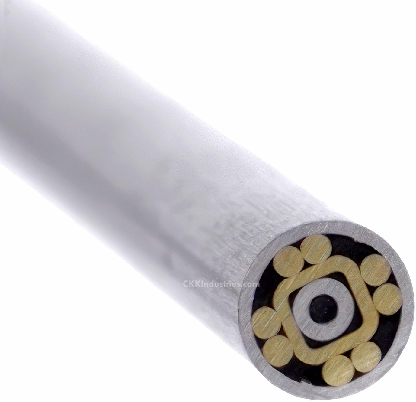Mosaic Pin - (0.187 (3/16) Inch Diameter) - (629ABBA) - (Aluminum Outer Material)(Aluminum & Brass Inner Material)