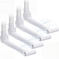 4 Pack Downspout Extension 4 ft Drain Downspout Extender,White