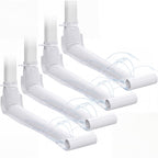 4 Pack Downspout Extension 4 ft Drain Downspout Extender,White