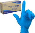 Safe-Touch Disposable Nitrile Exam Gloves, Powder-Free, Latex-Free, Touchscreen Friendly, Blue, Extra-Large, 1 Case