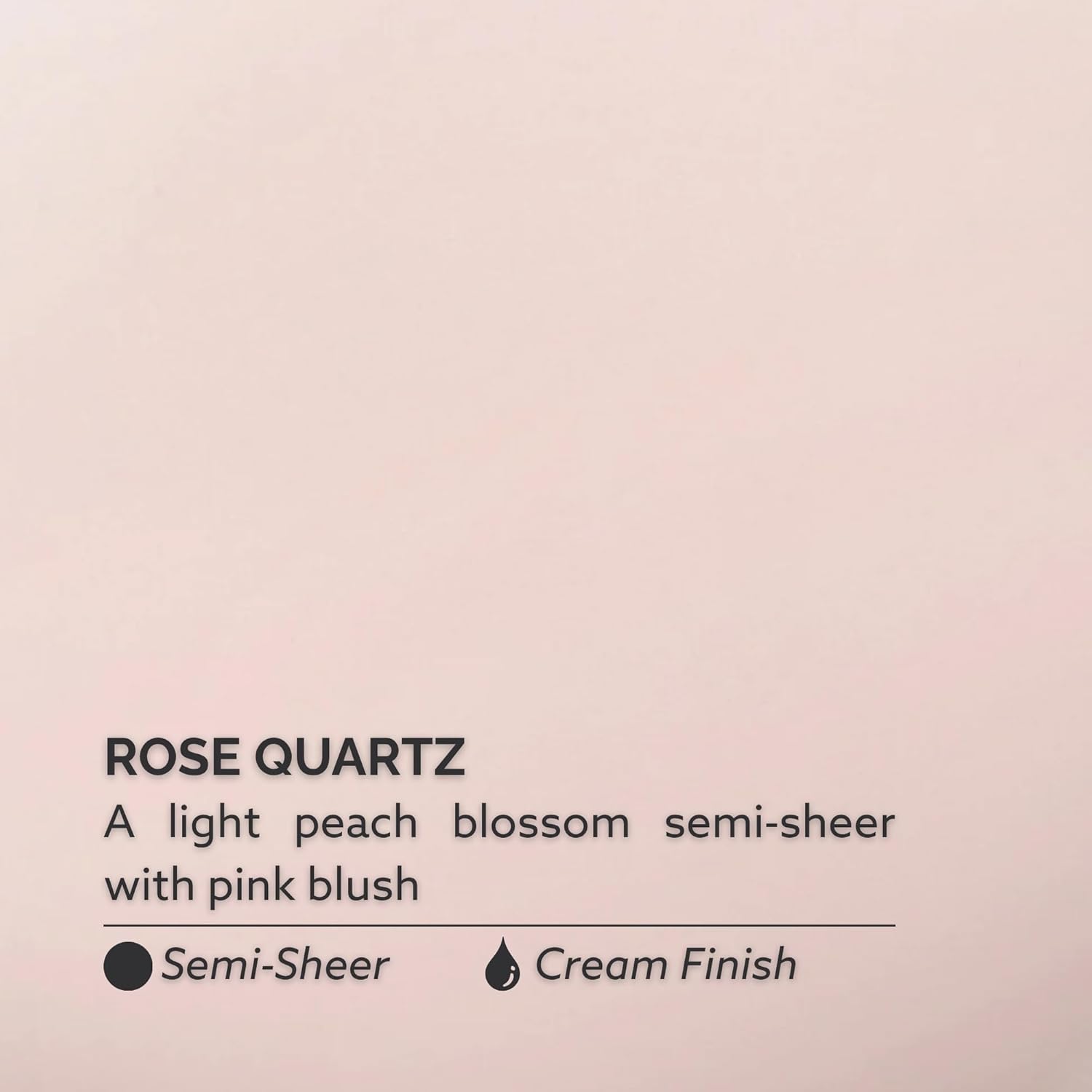 Mini Kit 4 Step System - Rose Quartz, a light peach blossom with pink blush. Semisheer cream. (5 Piece Kit / 5