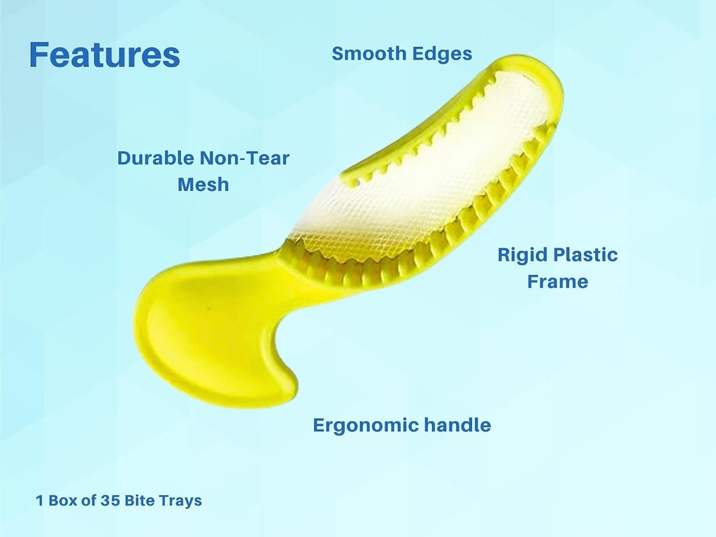 35 Quadrant Dental Bite Registration Impression Trays, Impression Trays for Teeth Molds 1 Box of 35 Bite Trays