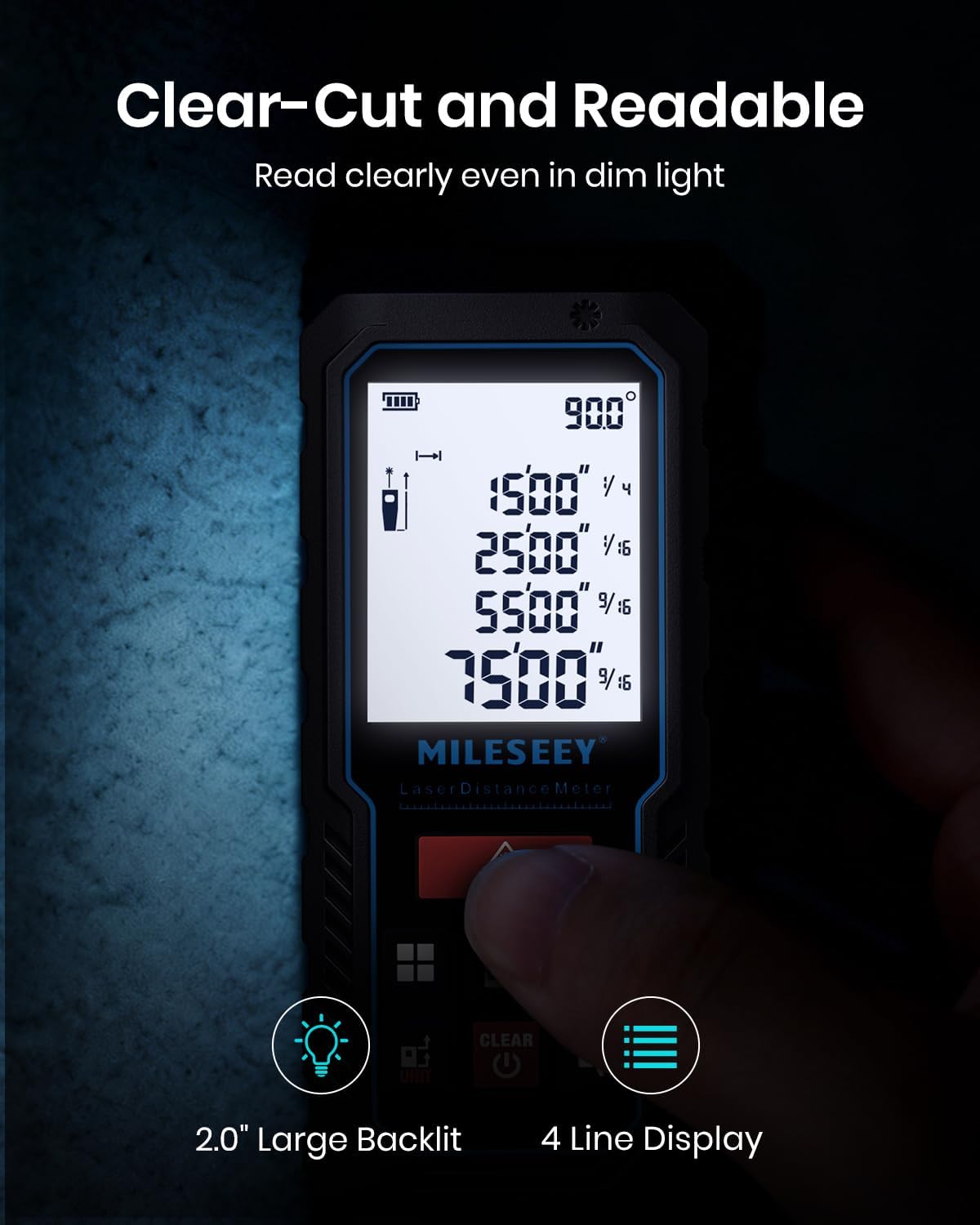 Laser Measurement Tool, 229Ft Laser Measure with Digital Angle Level, Laser Tape Measure with Phone App, Record Data