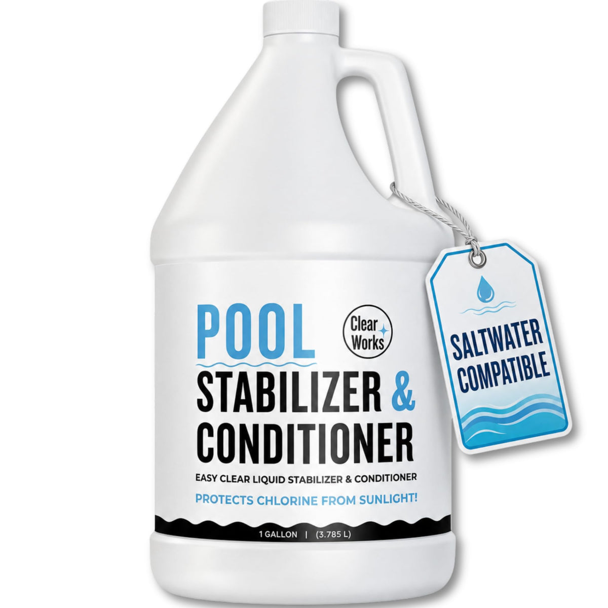 Cyanuric Acid Pool Stabilizer & Pool Conditioner, 1 Gallon
