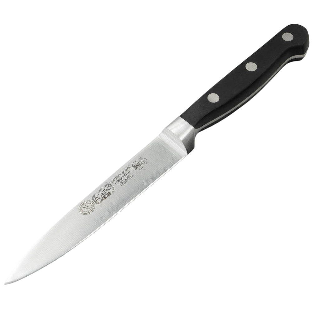 5" Black Stainless Steel Utility Knife