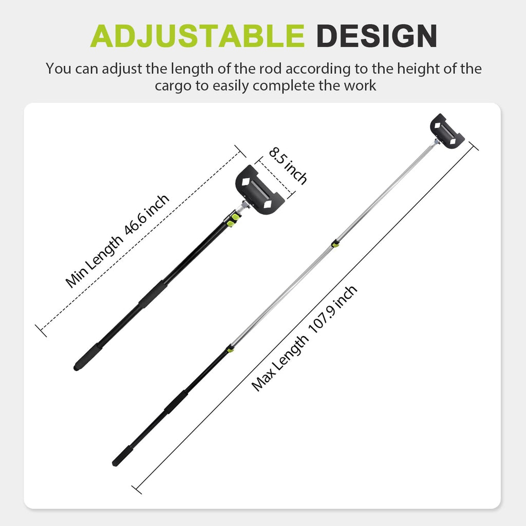 8 Foot Extension Handle for Board Corner Protector, Foldable Cargo Load Corner Protector V Edge Guards Handle