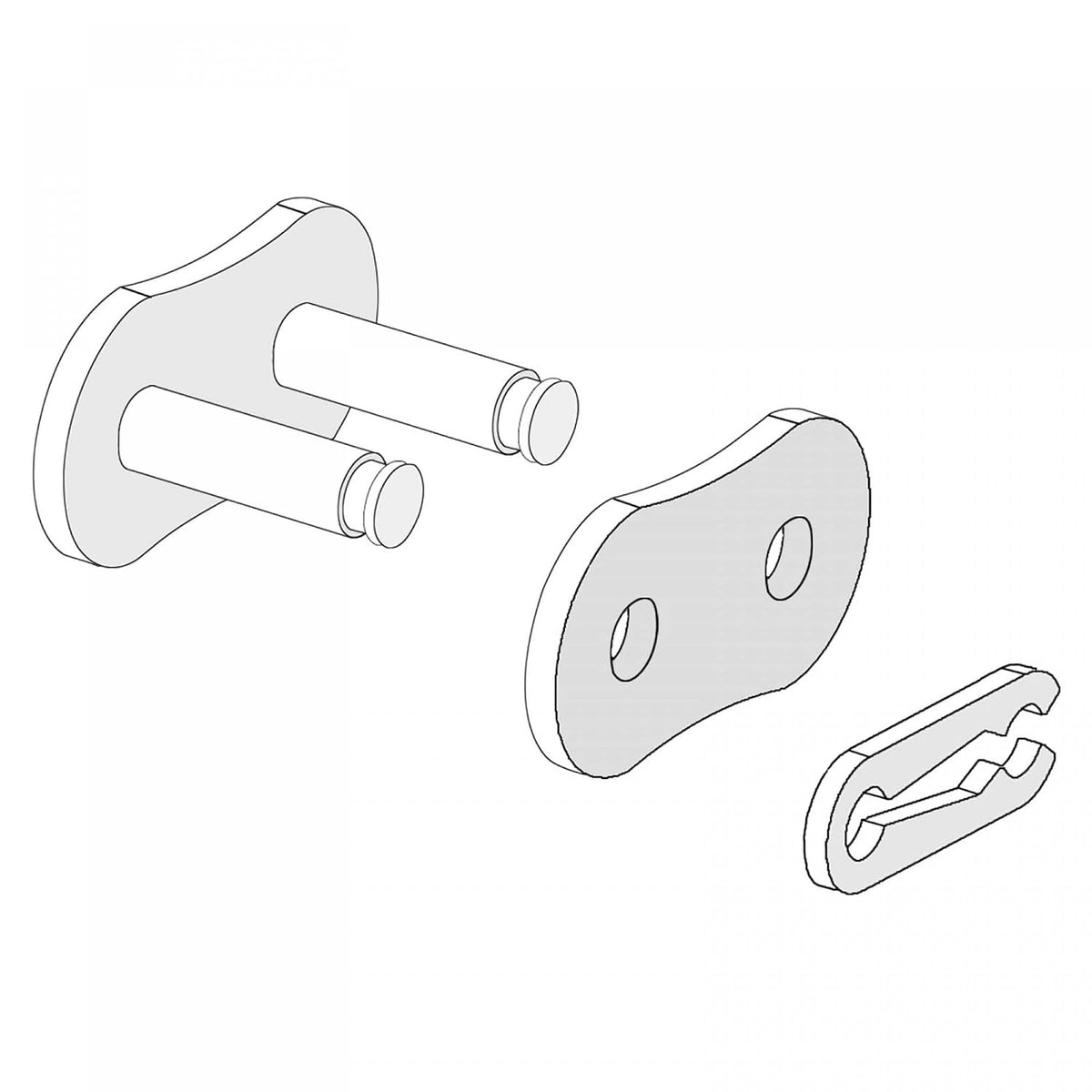 uxcell 5Pcs #80 Chain Master Connector Link Roller, 1" Pitch Carbon Steel, Standard Connecting Split Links for 16A Chain