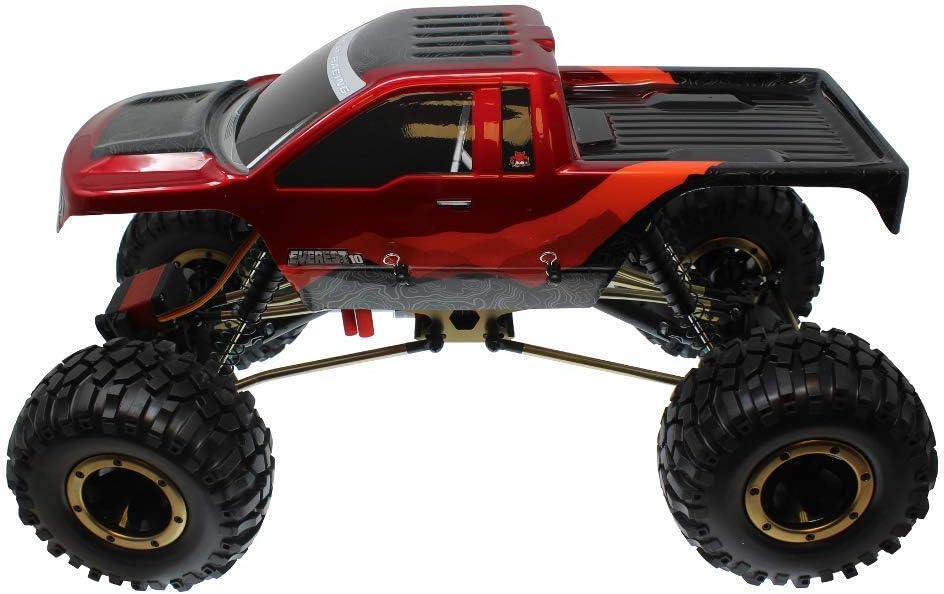 Everest 10 1/10 Scale Electric RC Rock Crawler, 4WD Shaft Driven RC Truck with Waterproof Electronics, Aluminum