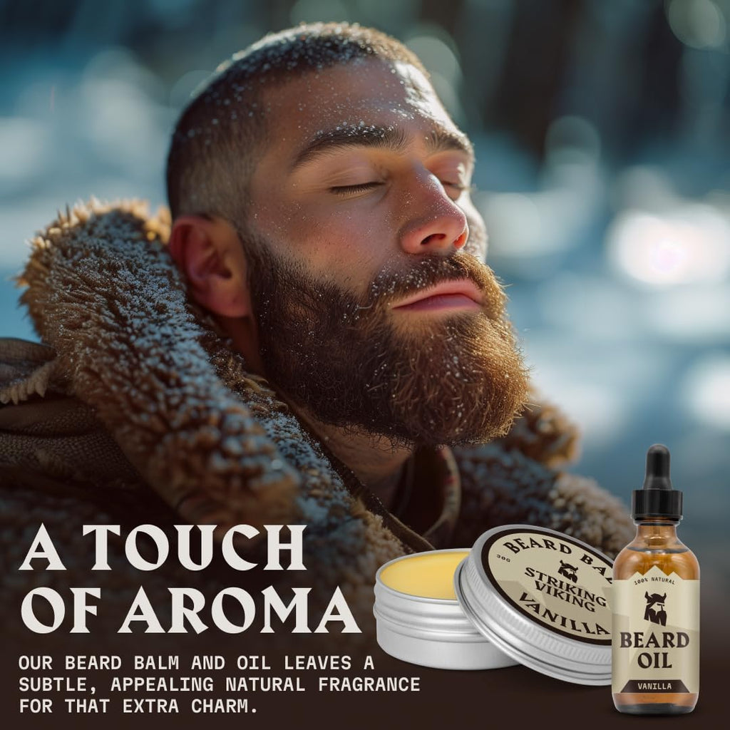 Beard Oil and Balm - Leave in Beard Conditioner - Tames, Styles, Softens, and Moisturizes Beards and Mustache - Made