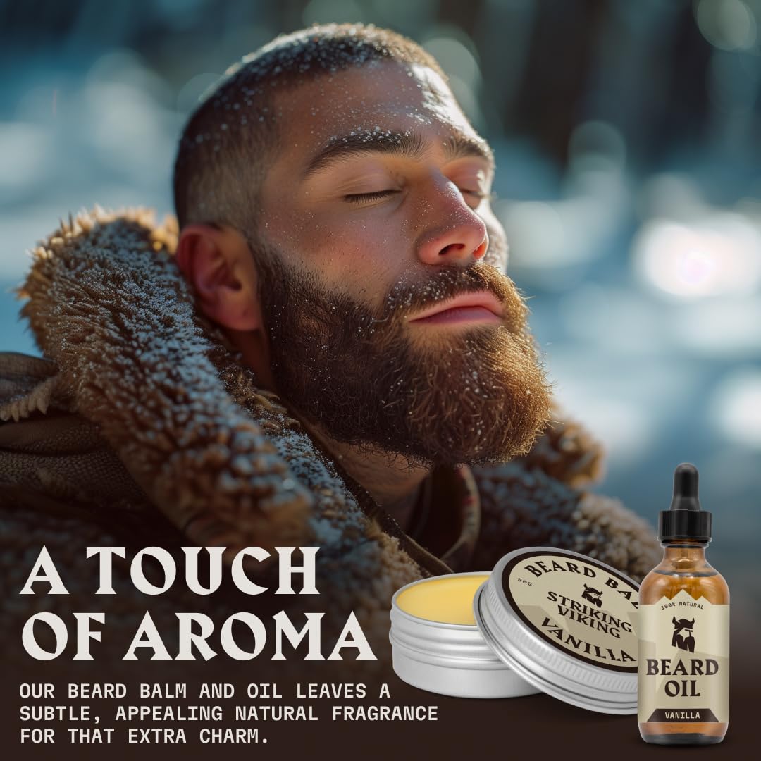 Beard Oil and Balm - Leave in Beard Conditioner - Tames, Styles, Softens, and Moisturizes Beards and Mustache - Made