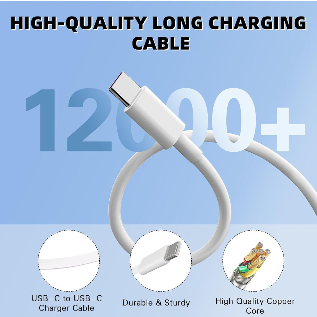 iPhone 17 16 15 Charger Fast Charging,40W Dual Port A/C Phone Charger Fast Charging USB C Wall Charger Block Quick