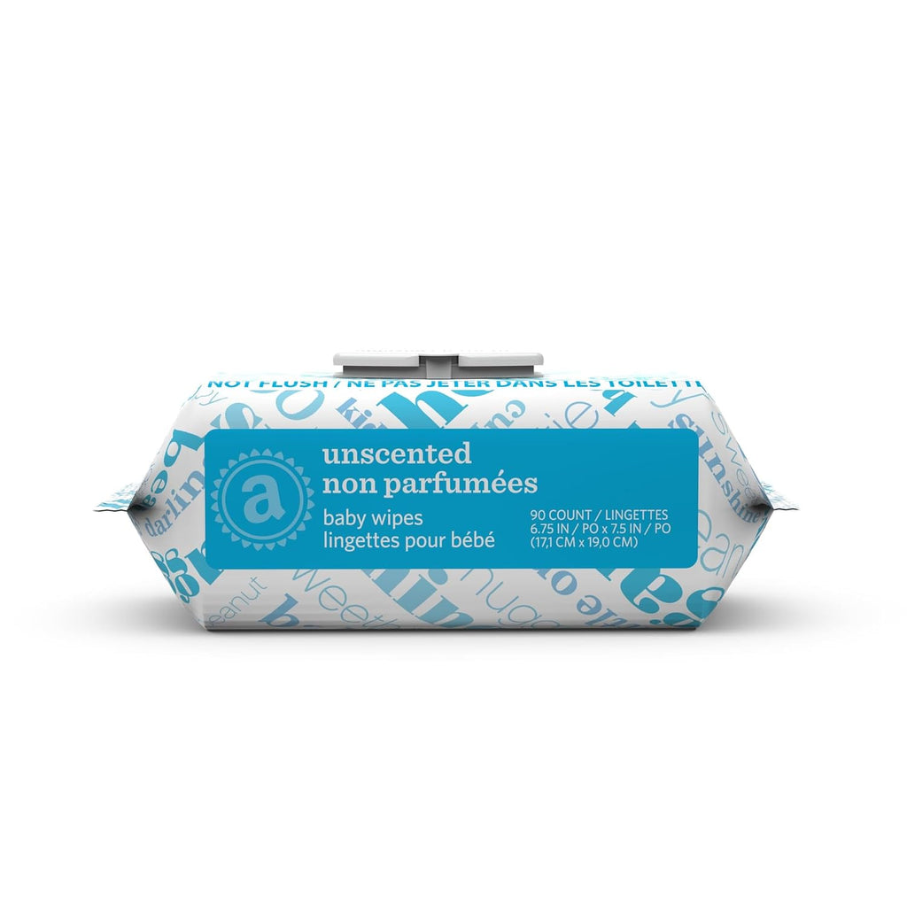 Baby Wipes, Unscented, Hypoallergenic, Alcohol-Free, With Aloe and Vitamin E, 810 Count, Flip-Top Packs
