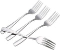 12-Piece Stainless Steel Dessert Forks, Silverware Set Dessert Forks