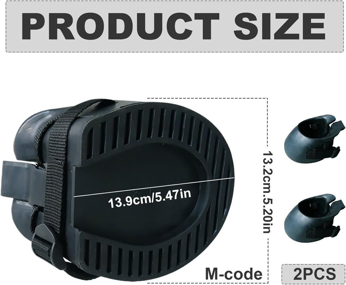 1 Pair Hoof Boots for Horses Rubber Protective Sturdy Horse Hoof Boots Portable Thick Hoof Boots for Wound Management