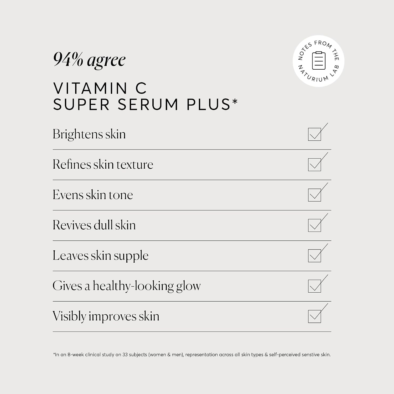 Vitamin C Super Serum Plus, Smoothing Face Care, plus Retinol, Hyaluronic Acid, Niacinamide & Salicylic Acid, 1 oz