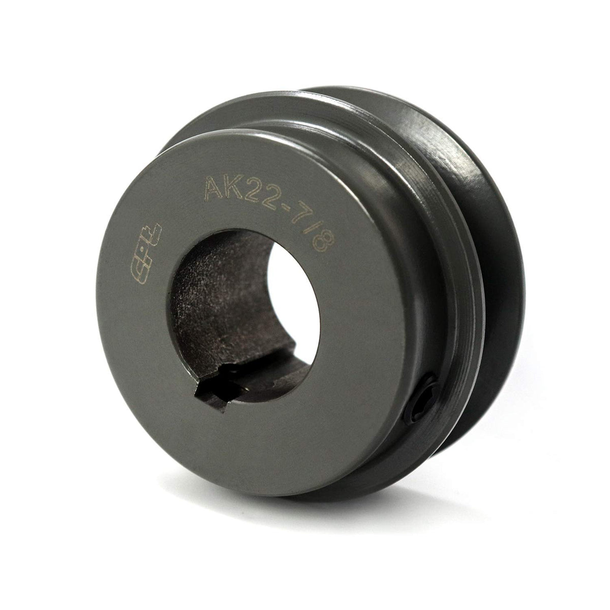 QWORK Single Groove Web Sheaves, 2.25"OD 7/8" Bore V-Belt Sheave,A Belt Section, Cast Iron, for V-Belt, AK22-7/8